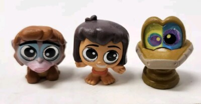 Disney Doorables Jungle Book Series Lot Of 3 Mowgli Kaa King Louie Miniatures 
