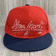 New York NYC 1664 Baseball Hat Cap SnapBack Red White Blue Embroidered OSFA