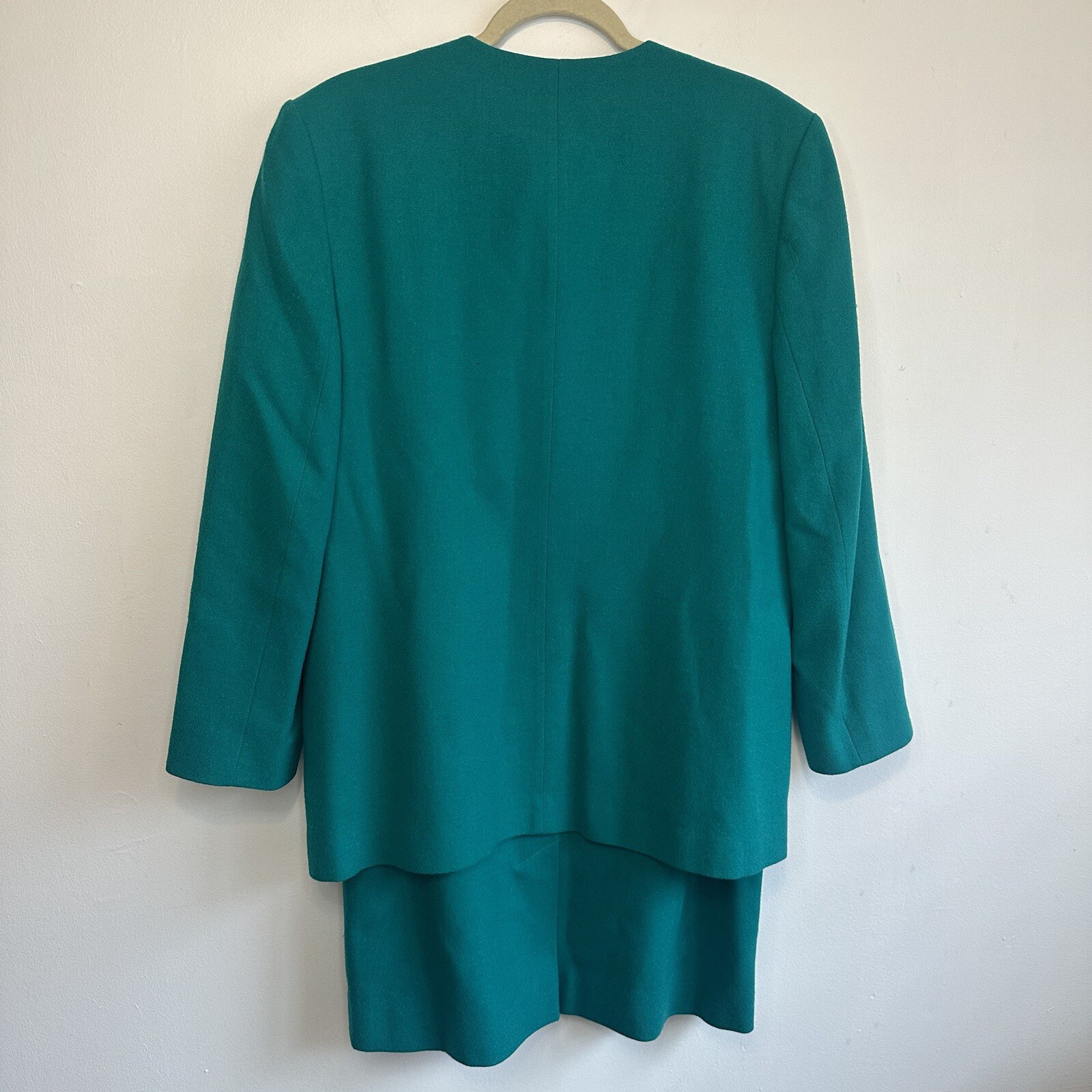 Pendleton 100% Virgin Wool Emerald Jade Green Ski… - image 2