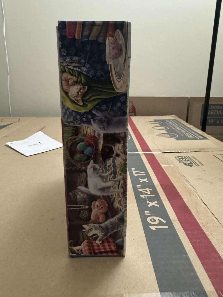 Ceaco - Gatitos en la sala de estar - Rompecabezas de 1000 piezas ligeramente usado Foto 2 de 4