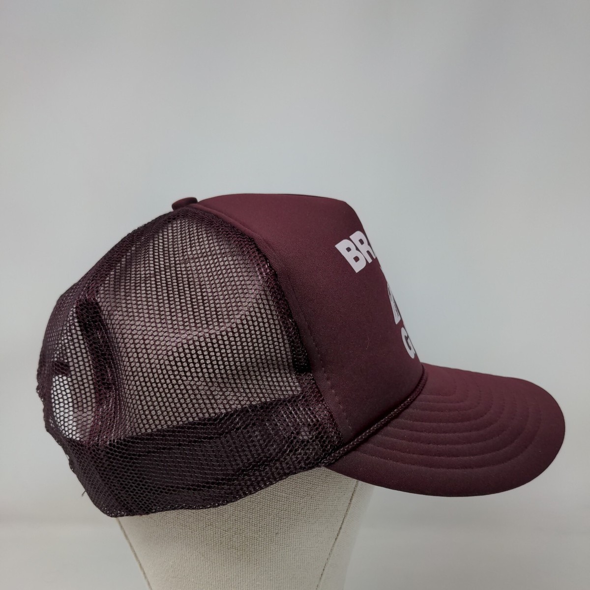 ALLNTRENDS McDo Burger Casquette de camionneur brodée Fast Food pour adulte Casquette de baseball réglable Snapback (rouge), rouge
