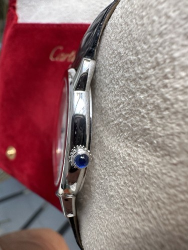 Cartier Ronde Solo 36mm Stainless Steel & Black Leather Watch: Ref 2934. Tank - Picture 10 of 19