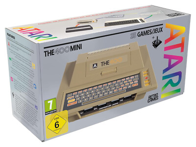 THE 400 Mini Atari Retro Konsole inkl. 25 Spielen und THECXSTICK Joystick NEU