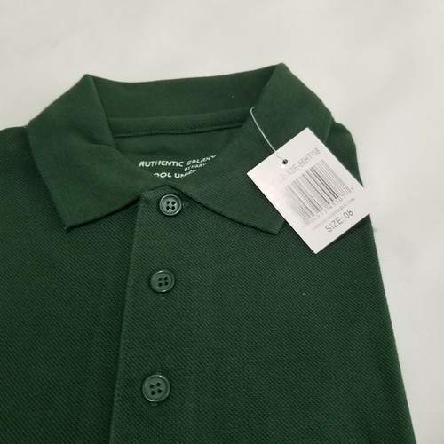 New Boys Authentic Galaxy by Harvic XBE 85HT School Uniform Polo Shirt Green 8 - Picture 2 of 5