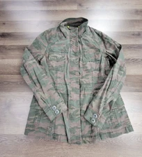 My Anorak Camouflage Jacket Medium Utility Full Zip Fatigue Military Coat NWT