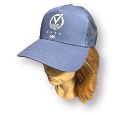 AVVA Cappello Snapback Blu Navy Cappello a Rete Schiena Spiaggia OSFM