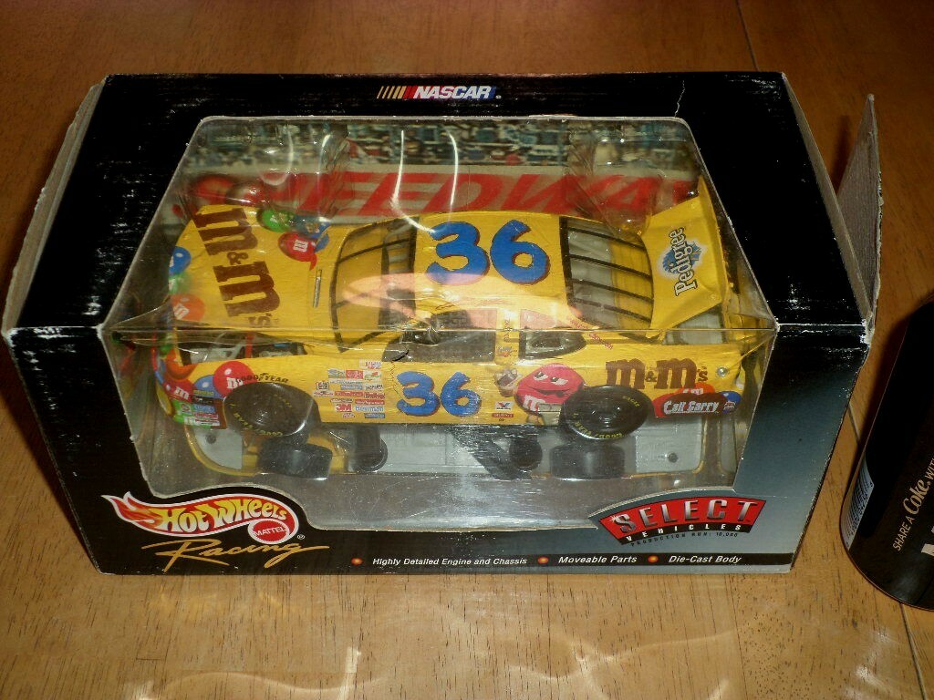 NASCAR ] (#36) M&M's STOCK CAR, DIE CAST METAL FACTORY BUILT TOY