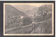 Cartolina Valle D'Angrogna Campo di Chanforan Tempio Valdese del Serre A898