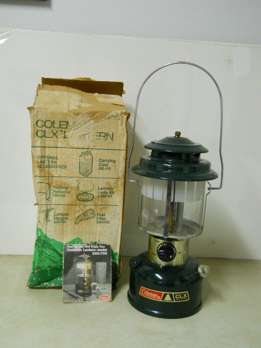コールマン！ Vintage 1984 Coleman Model 290 CLX 2 Mantle Lantern w/ Case - MINT