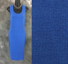 BEAUTIFUL St John collection knit blue dress size 10