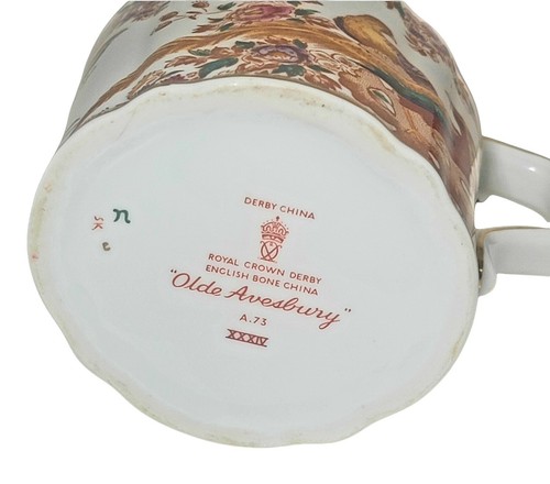 Vintage Royal Crown Derby porcellana inglese vecchia crema Avesbury pavoni - Foto 7 di 9