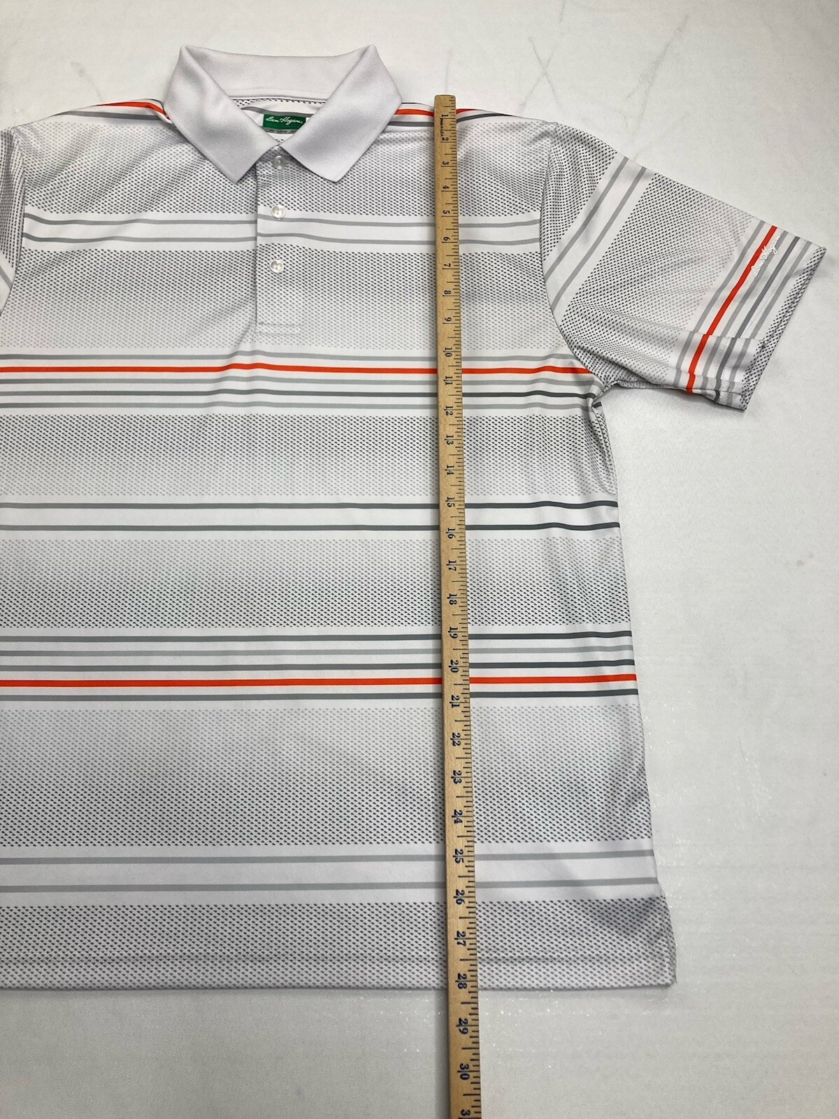 BEN HOGAN PERFORMANCE White/Gray/Orange Golf Polo… - image 5