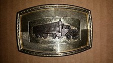 Vintage Big Rig Truck Semi Trucking Truckers Truck Belt Buckle