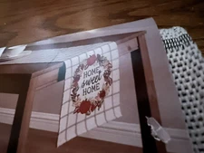 "Home Sweet Home" Tapestry Table Runner Fall/Pumpkin~NEW