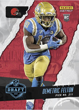 2021 DEMETRIC FELTON NFL DRAFT NIGHT PICK NO. 211 PANINI INSTANT ROOKIE CARD #36