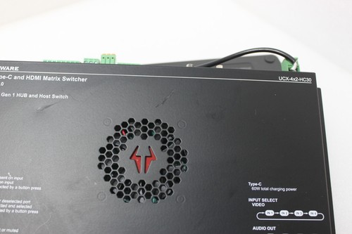 Lightware USB C HDMI Matrix Switcher UCX 4x2 HC30 hdmi 2.0 USB 3.1 AUDIO -W\ A/C - Picture 6 of 6