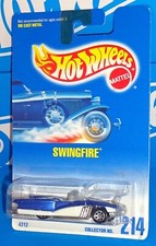 Hot Wheels Mid 1990s Mainline #214 Swingfire Blue & White w/ 7SPs