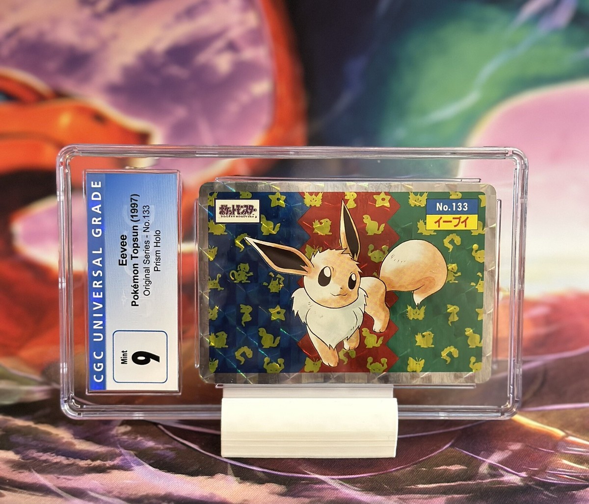 1997 Pokémon Topsun Eevee Prism Holo - #133 - CGC 9 Original