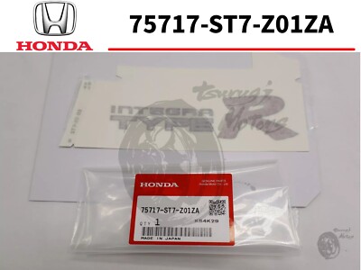 Honda Integra Acura TYPE R Heck Aufkleber Sticker Black Outline OEM Original