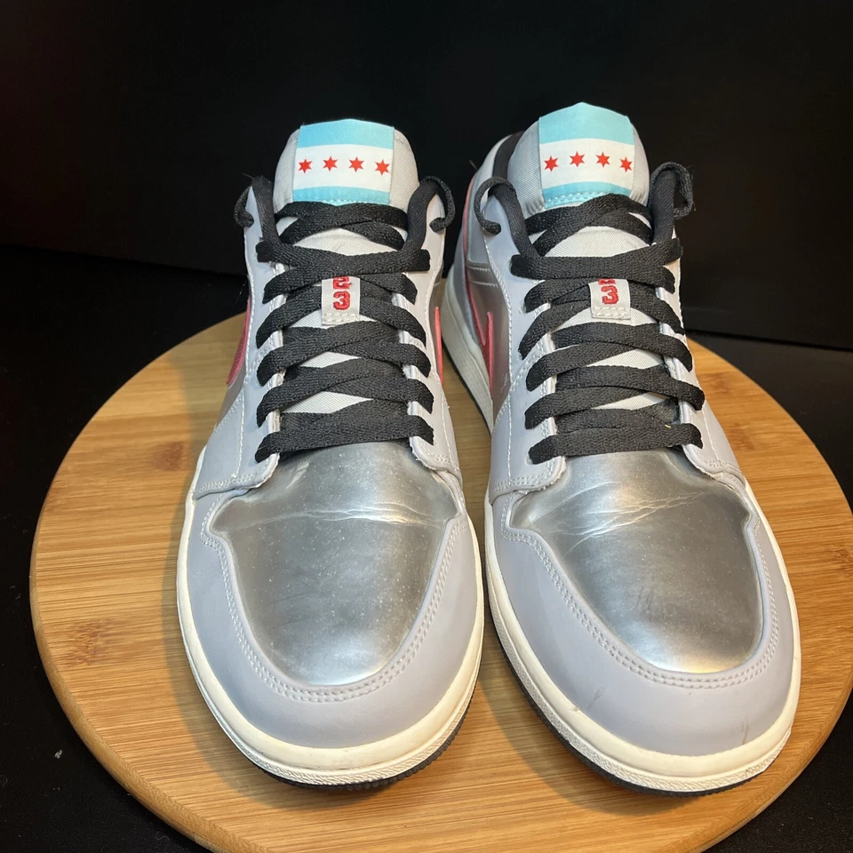 Nike Air Jordan 1 Retro Low City Pack - Chicago Talla 12 Usado en Excelente Condición Foto 2 de 4
