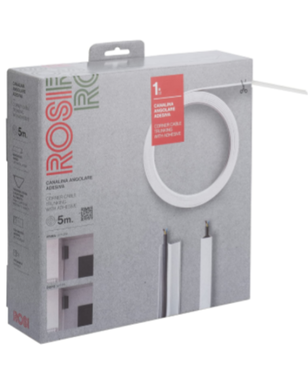Canala angolare adesiva Rosi 15x32mm da 5m bianco - RS71503A