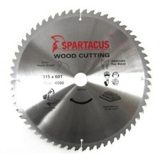 Spartacus Wood Cutting Saw Blade 315 mm x 60 Teeth x 30mm Scheppach TS315GT