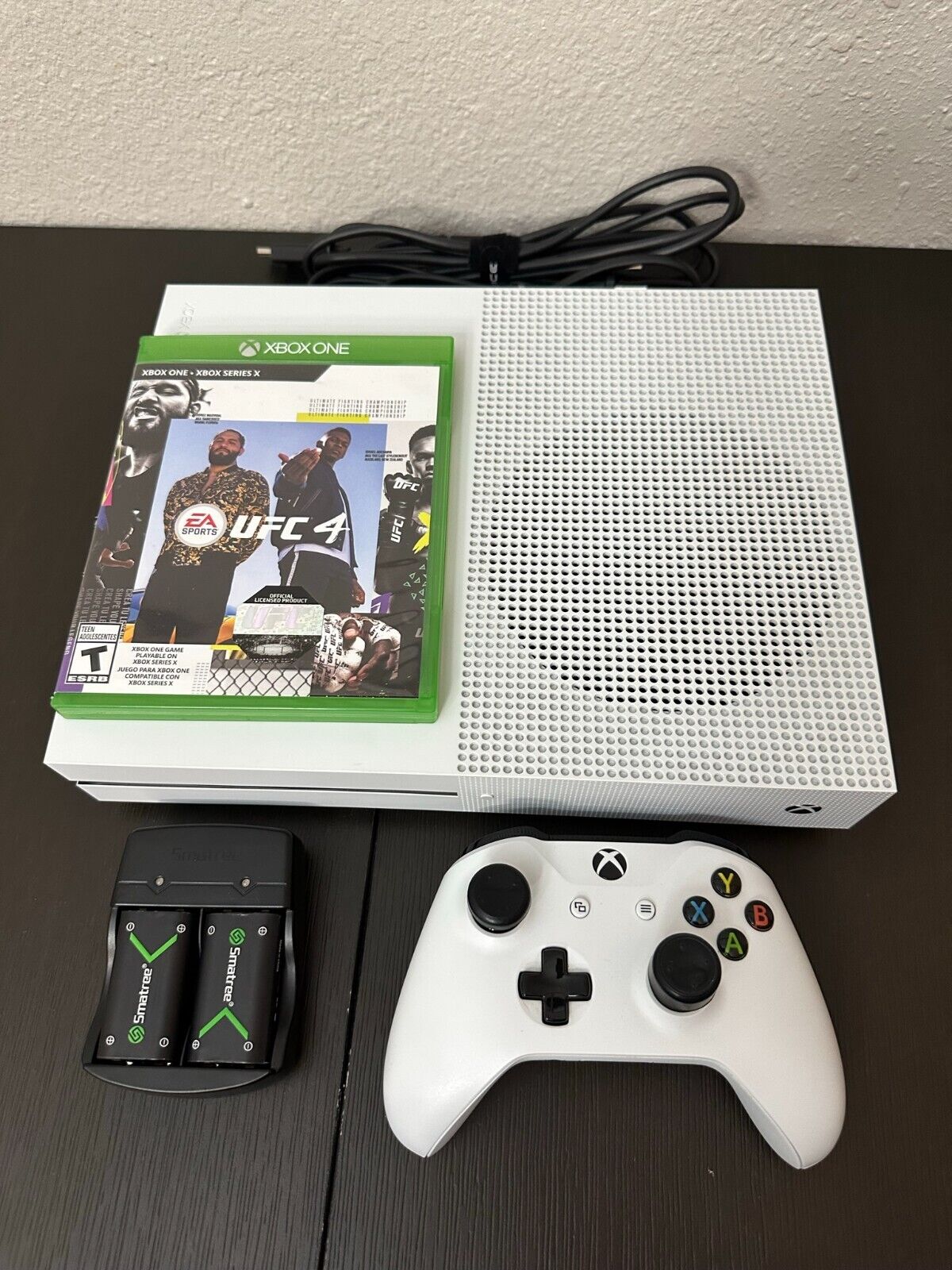 White XBOX One S 1TB Console with Controller, HDMI, and power cable  Included🔥