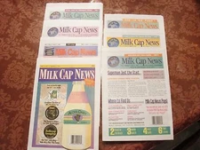 POGS MILKCAP NEWS ISSUES 1-7 AWESOME AND COOL FROM  EARLY PART OF THE POG CRAZE