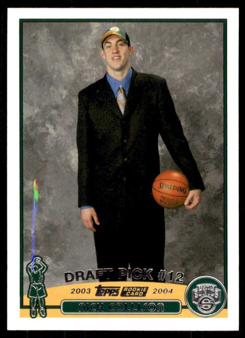 2003-04 Topps Nick Collison RC Seattle SuperSonics #232 | eBay