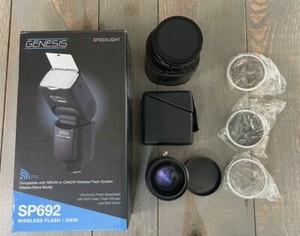 Camera Accessories, Misc. Lot, Lenses, Cases, Wireless Flash For Nikon & Canon