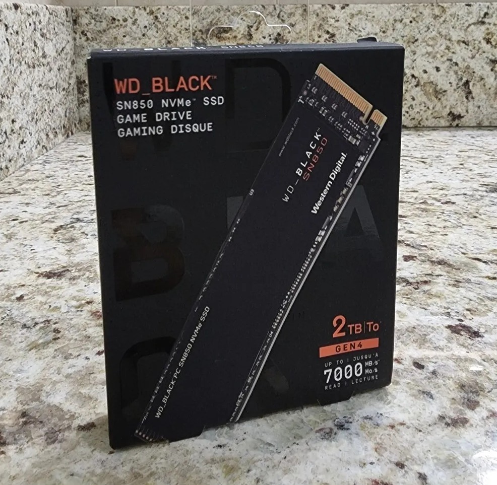 Western Digital WD BLACK 2TB SN850 (without HEATSINK, PS5 Ready) NVMe  NEW