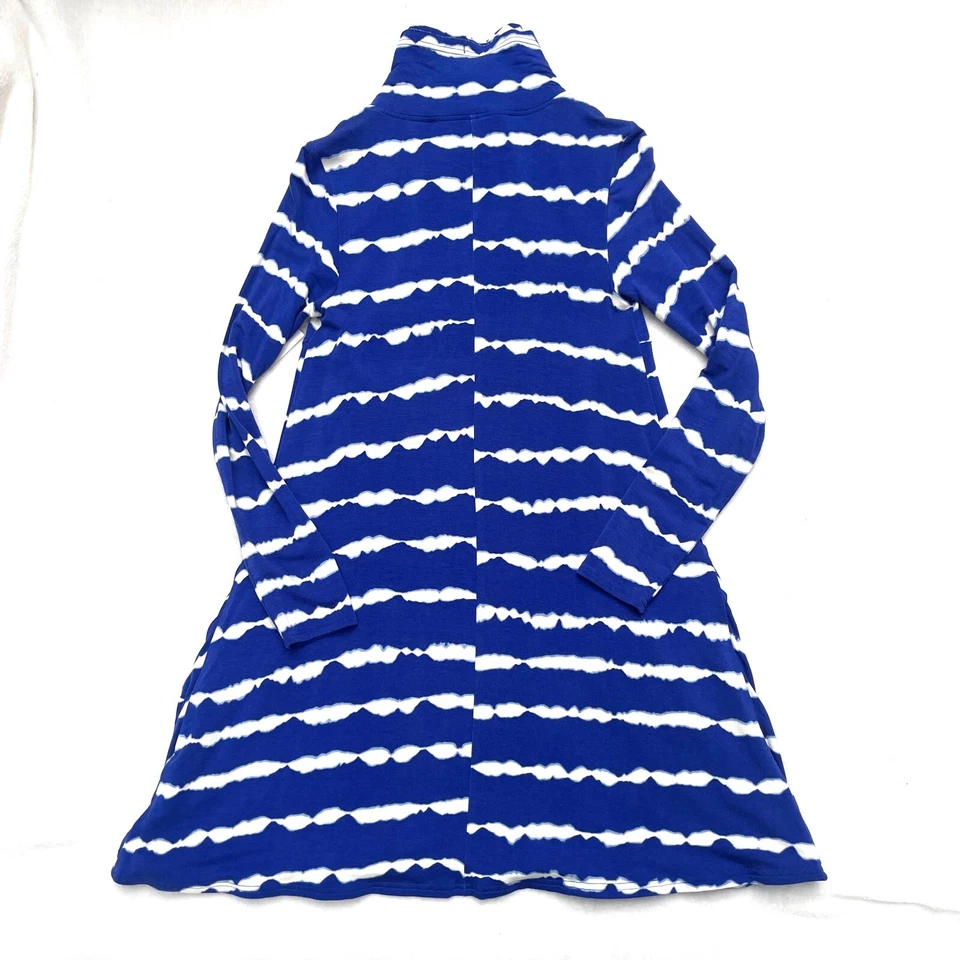 NUEVO CON ETIQUETAS Kensie Llamativo Azul Combo Punto Media Cremallera Vestido con Bolsillos S Foto 2 de 4