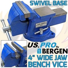 Image of US PRO Bench Vice 4" Engineers Heavy Duty Swivel Base Vise Clamp Workshop Anvil