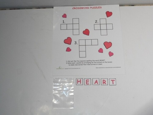 Educational Heart Healthy Set Primary Level 8 Activities Laminated Brand New! - Picture 5 of 9