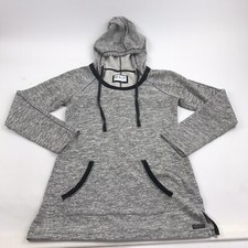 MARC NEW YORK Performance Hoodie Womens LARGE Black Gray marks