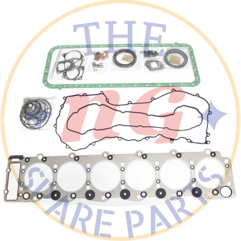 Kit de reconstrucción para motor Isuzu 6HE1 6HE1T FRR FSR FTR FVR GMC W5500 W6500 7,1 L Foto 2 de 3