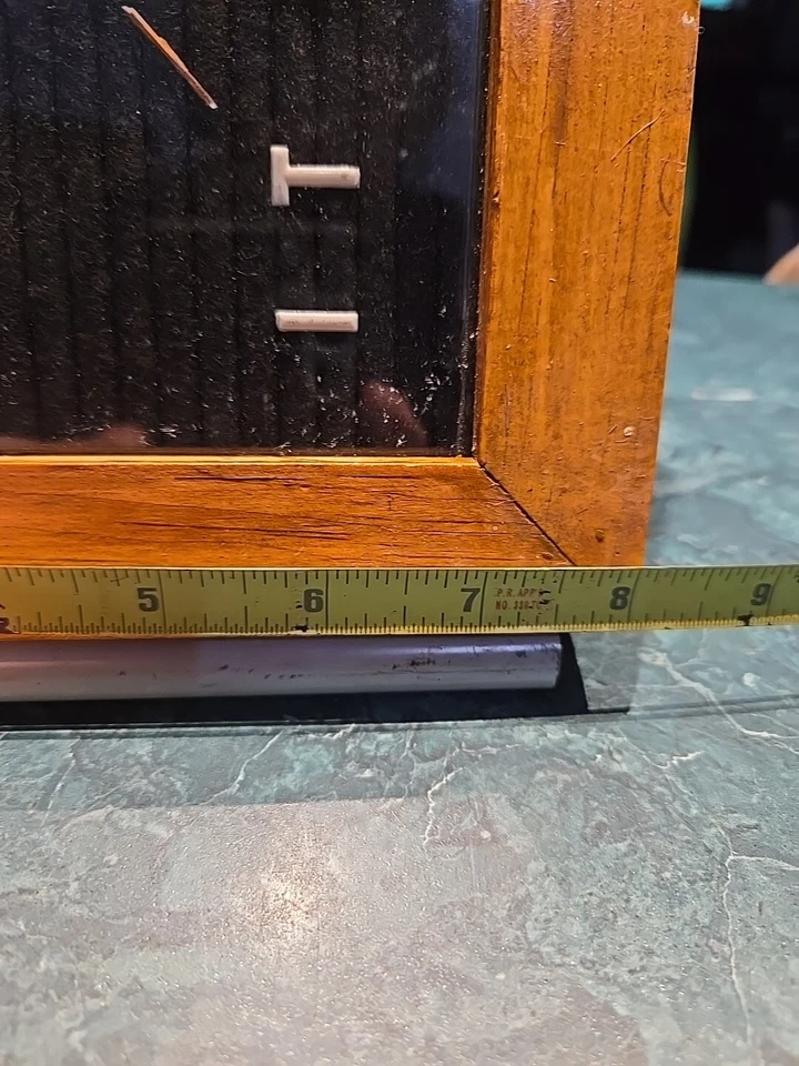 Rare Inside Wooden Framed Billboard On Felt With Changeable  Letters - Image 4 of 4