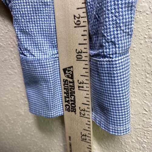 (Lot of 2) LL Bean Shirt Men LT Slightly Fitted Houndstooth + Wrinklefree Beige - Picture 11 of 24