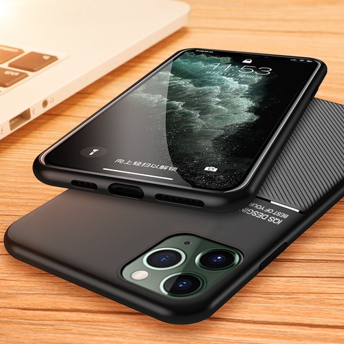 For iPhone 13 12 11 Pro Max XR XS 8 Magnetic Leather Metal Slim Back Case Cover - Photo 3 sur 17