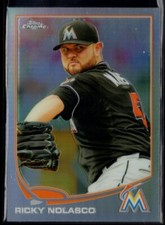 2013 Topps Chrome RICKY NOLASCO REFRACTOR Miami Marlins