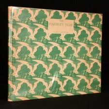 1933 The Farmer's Year:  A Calendar of English Husbandry Clare Leighton Signe...