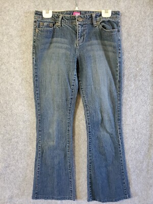 Personal Identity Jean Women 5/6 Blue Bootcut Flare Mid Rise Casual Pocket J1-11