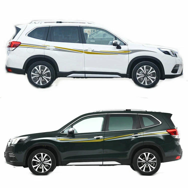 Waist Line Car Sticker For Subaru Forester Graphics Mountain Side Door Decals Foto 3 de 4