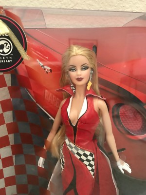 Barbie Red Corvette Doll PINK LABEL