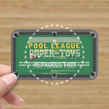 POOL LEAGUE MEMBERSHIP CARD