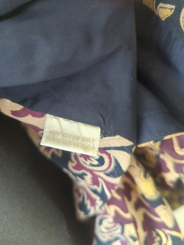 Rare 100% Silk Dana Buchman Sz 6 Button-up Long Sleeve Long Jacket/Shirt Money - Picture 7 of 10