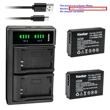 Kastar Battery LTD2 USB Charger for Canon LP-E12 LC-E12 & Canon EOS Rebel SL1