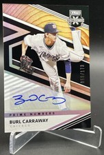2020 Panini Elite Extra Edition MLB #056/173 Burl Carraway Refractor Auto #106