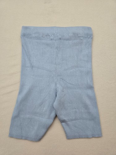 Almost Famous Active Shorts Womens Medium Blue Ribbed Yoga Gym Running Workout - Picture 1 of 16