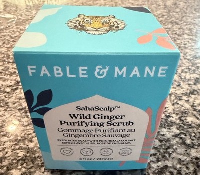 Fable & Mane SahaScalp Wild Ginger Purifying Scalp Scrub 8oz / 237ml